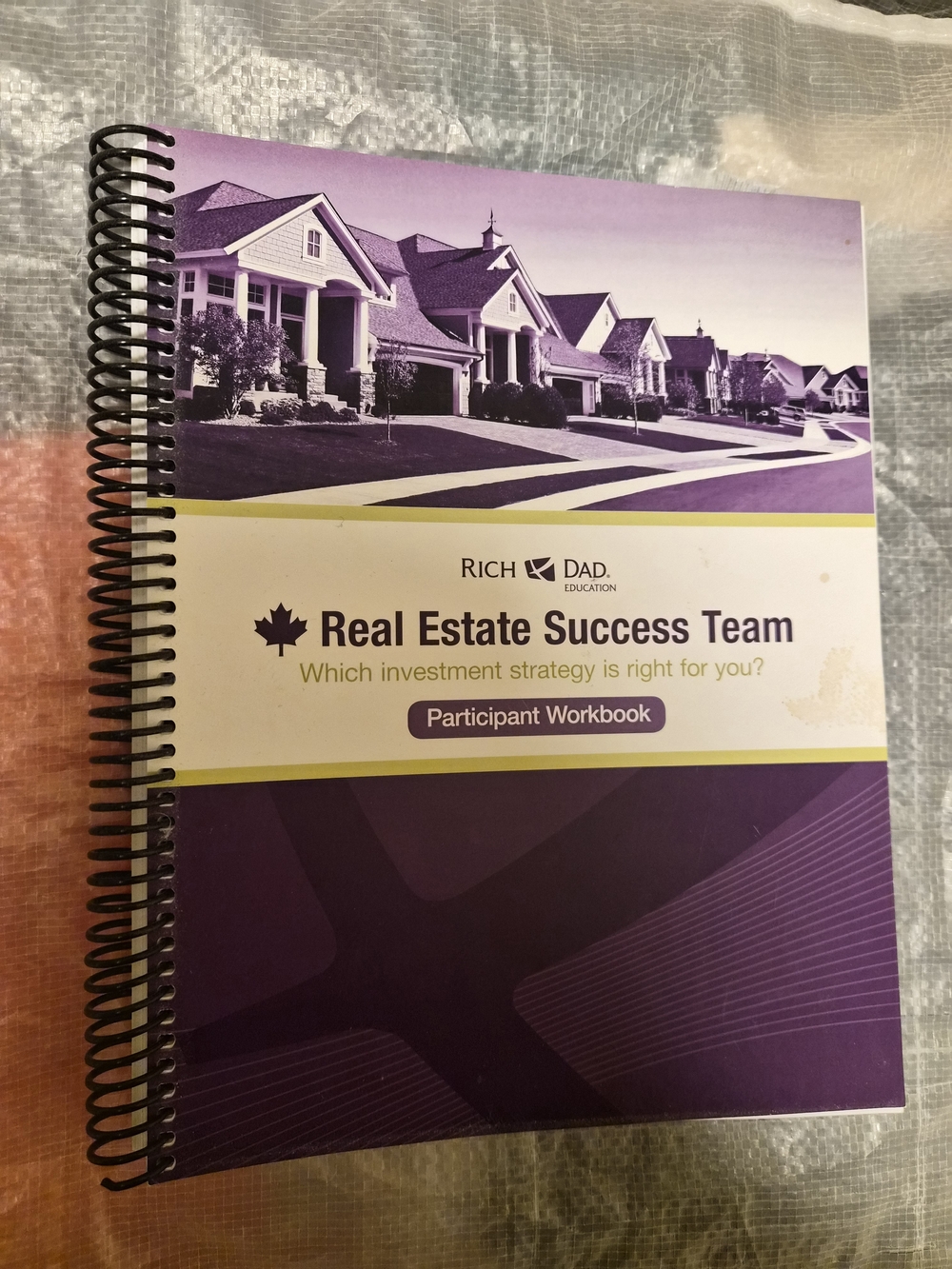 Rich Dad Education Real Estate Success Team Participant Workbook - Purple